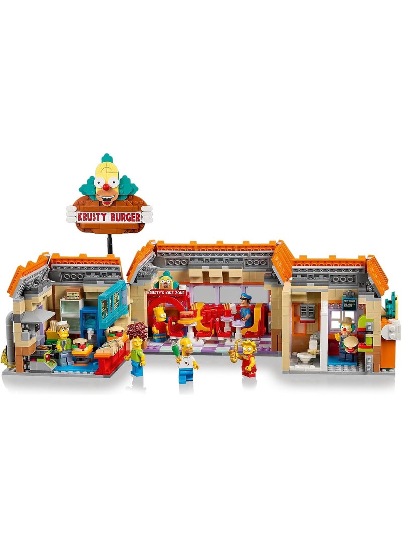 ليغو مجموعة بناء مطعم كراستي برغر من سلسلة آيكونز ذا سيمبسونز™ رقم 10352 للبالغين | مجموعة بناء للأطفال - Image 3